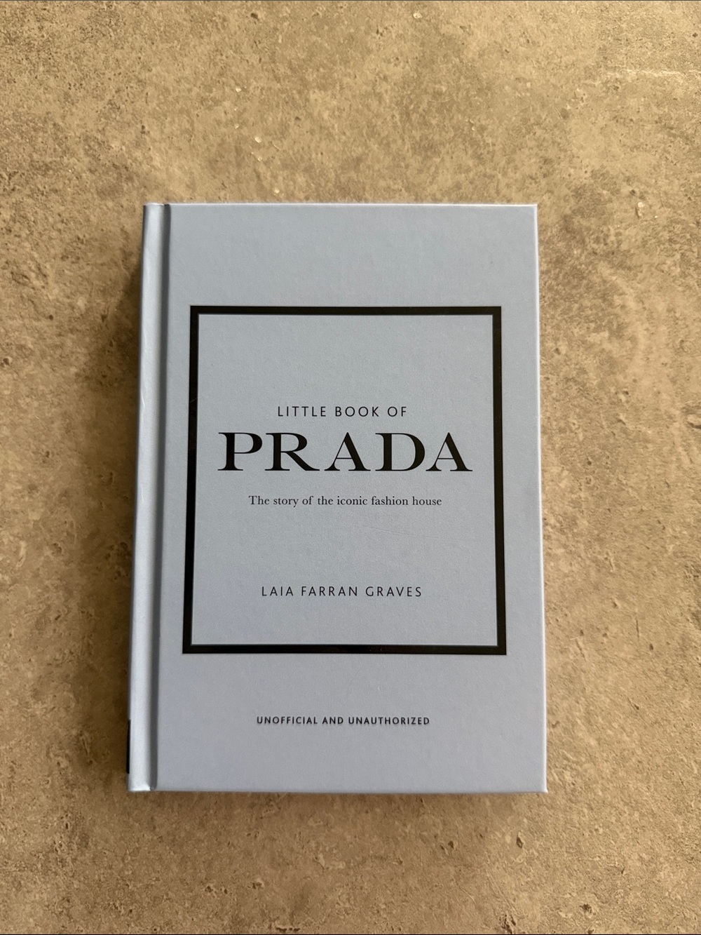 PRADA Light Blue Hardcover Fashion Book